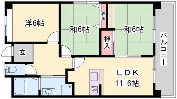 サニーリバーの物件間取画像